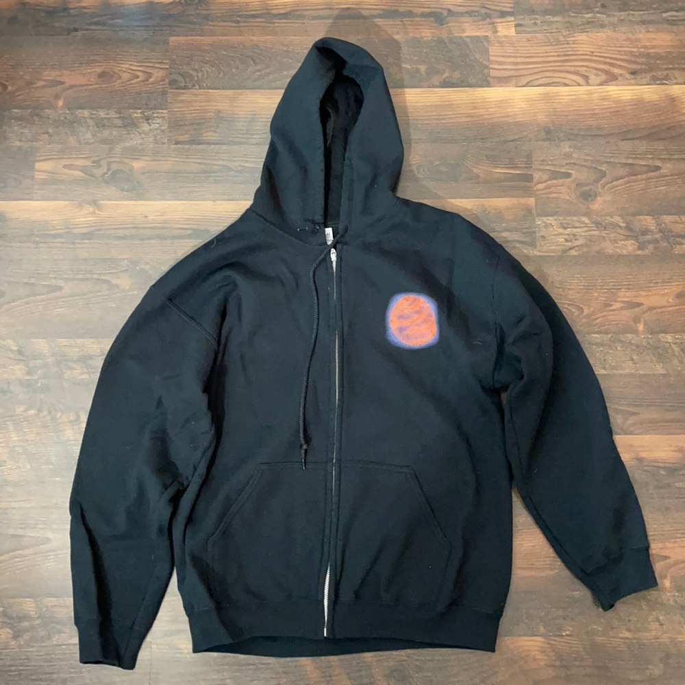 Bring Back Pluto Planet Hoodie Zipper Sweatshirt Size Large